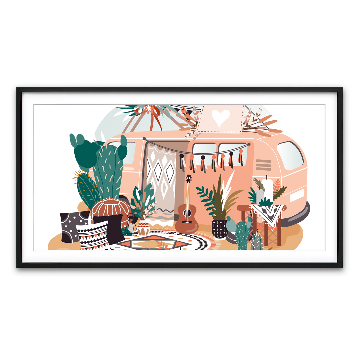 Framed Print 2x1 Black