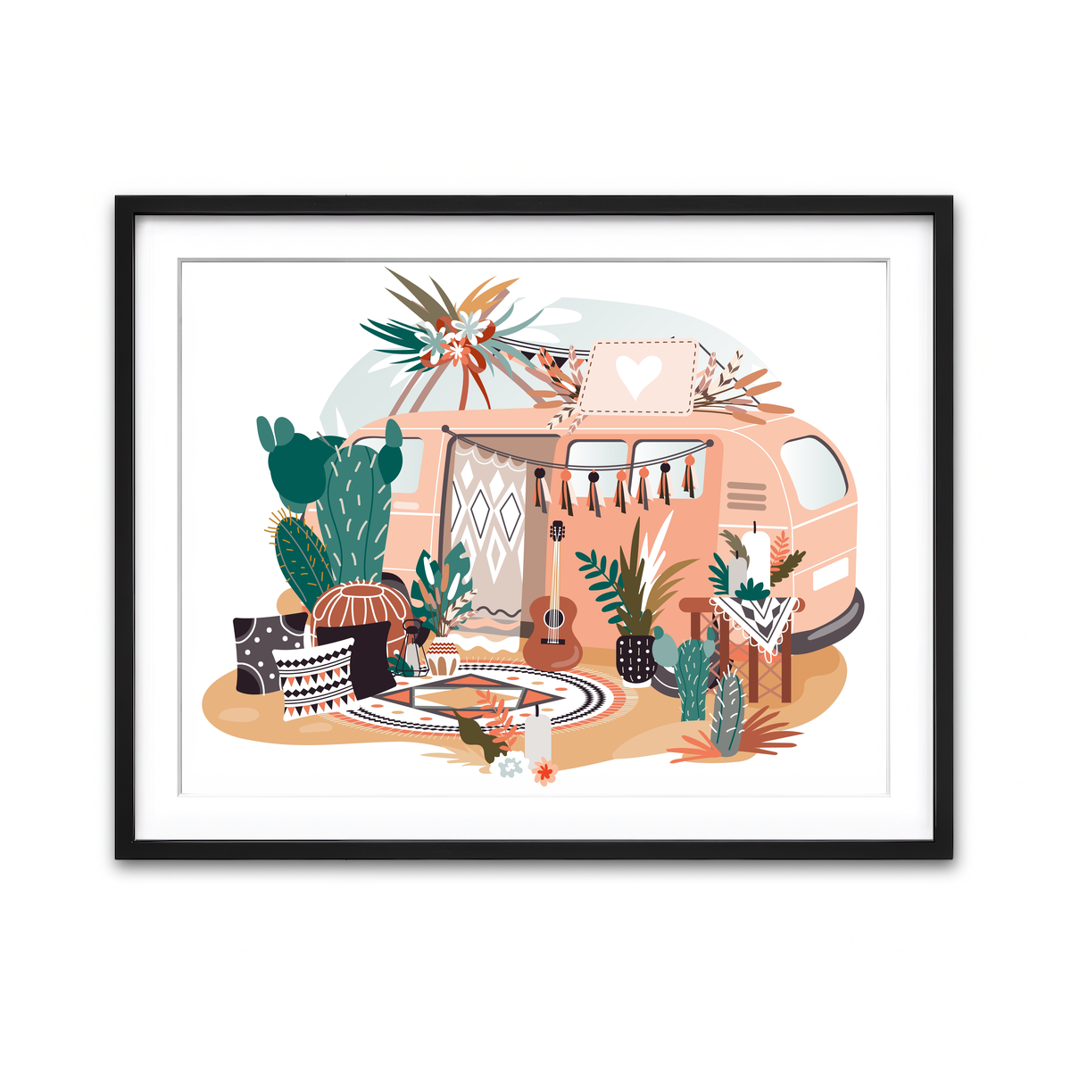 Framed Print 4x3 Black