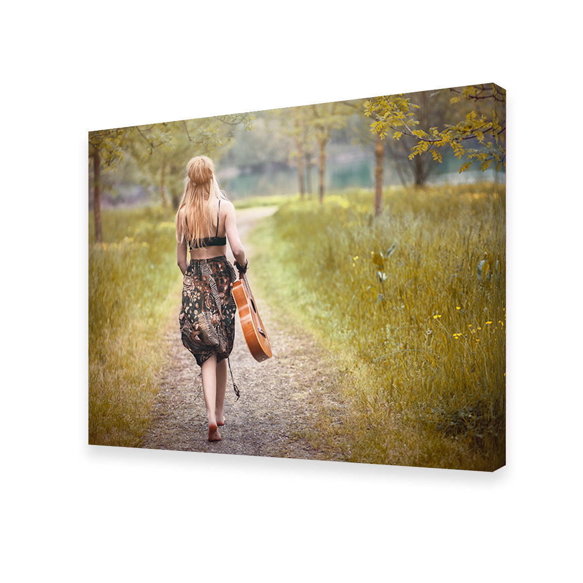 Hippie Woman Wall Art