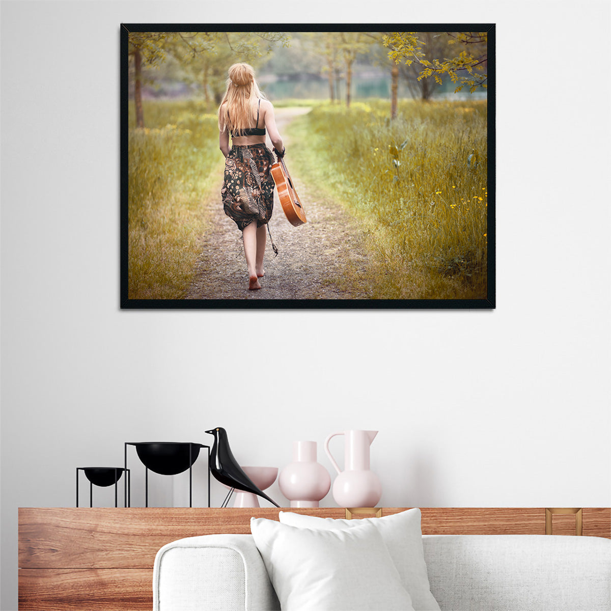 Hippie Woman Wall Art