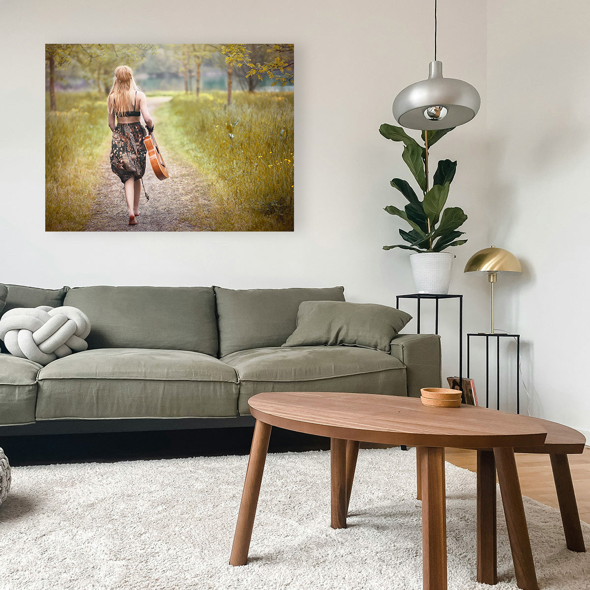 Hippie Woman Wall Art