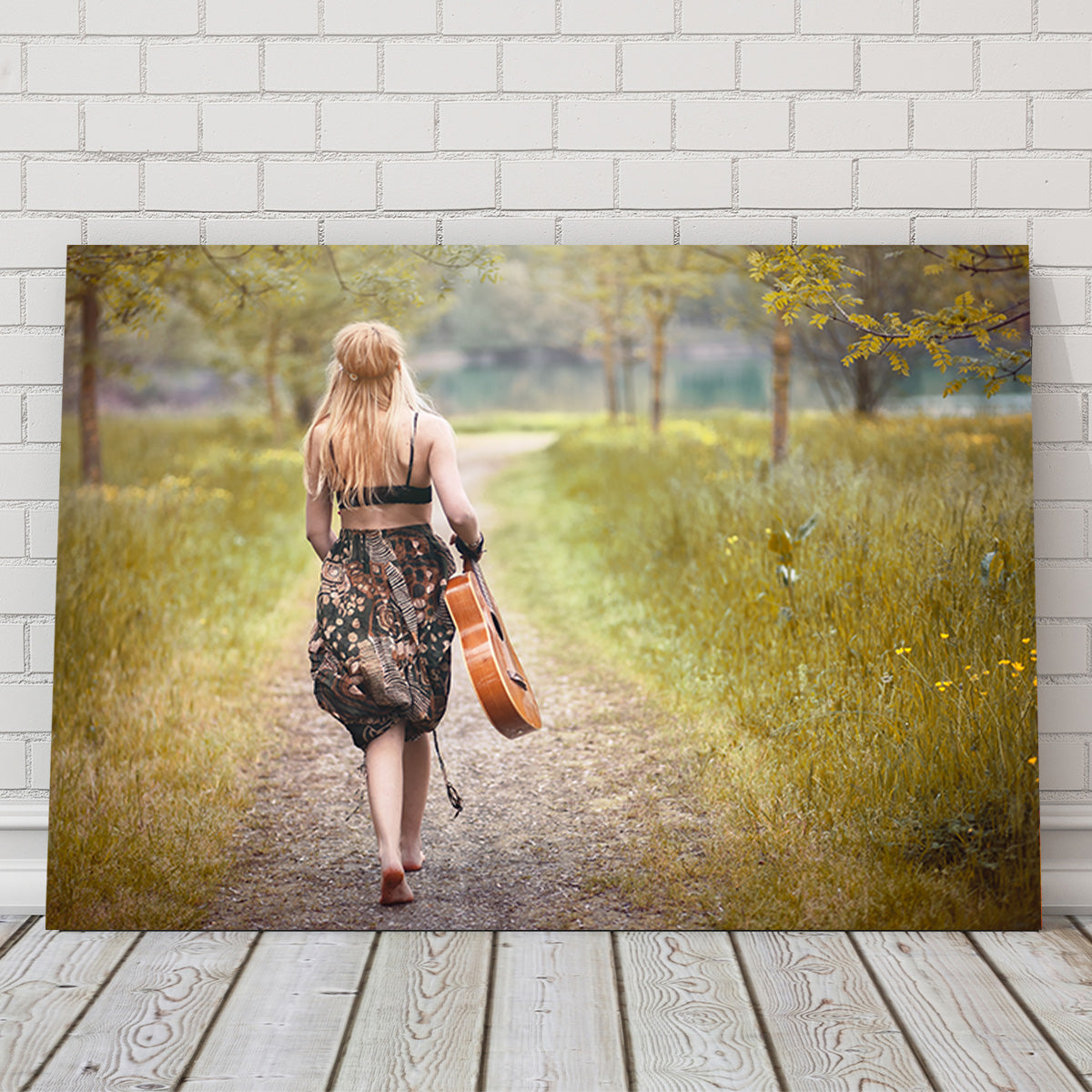 Hippie Woman Wall Art