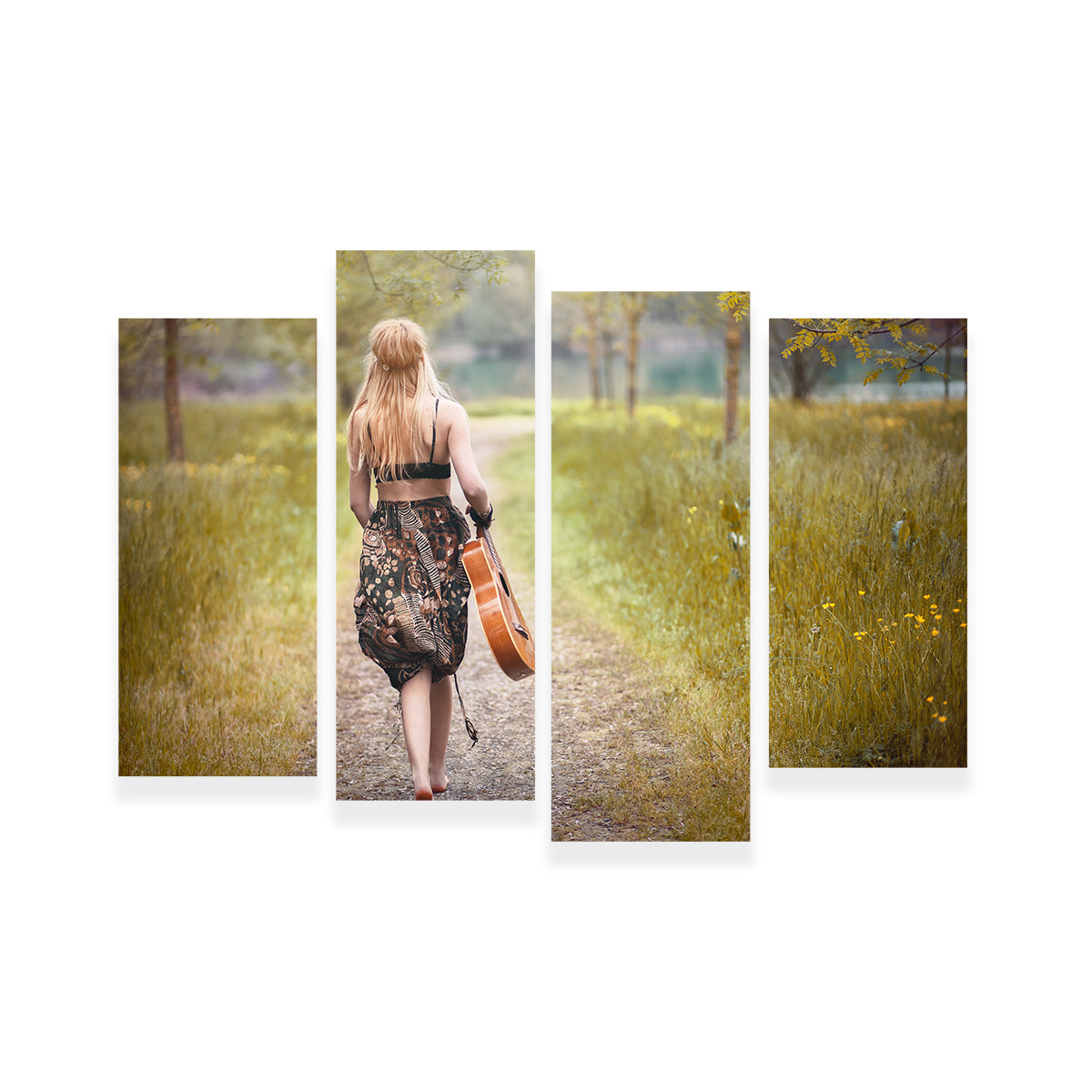 Hippie Woman Wall Art