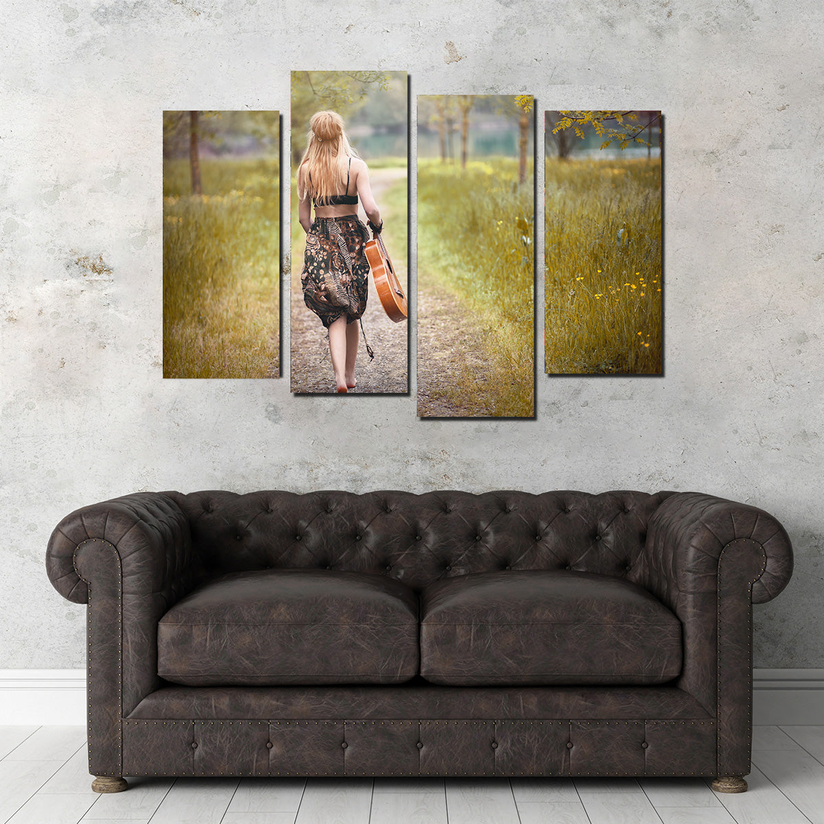 Hippie Woman Wall Art