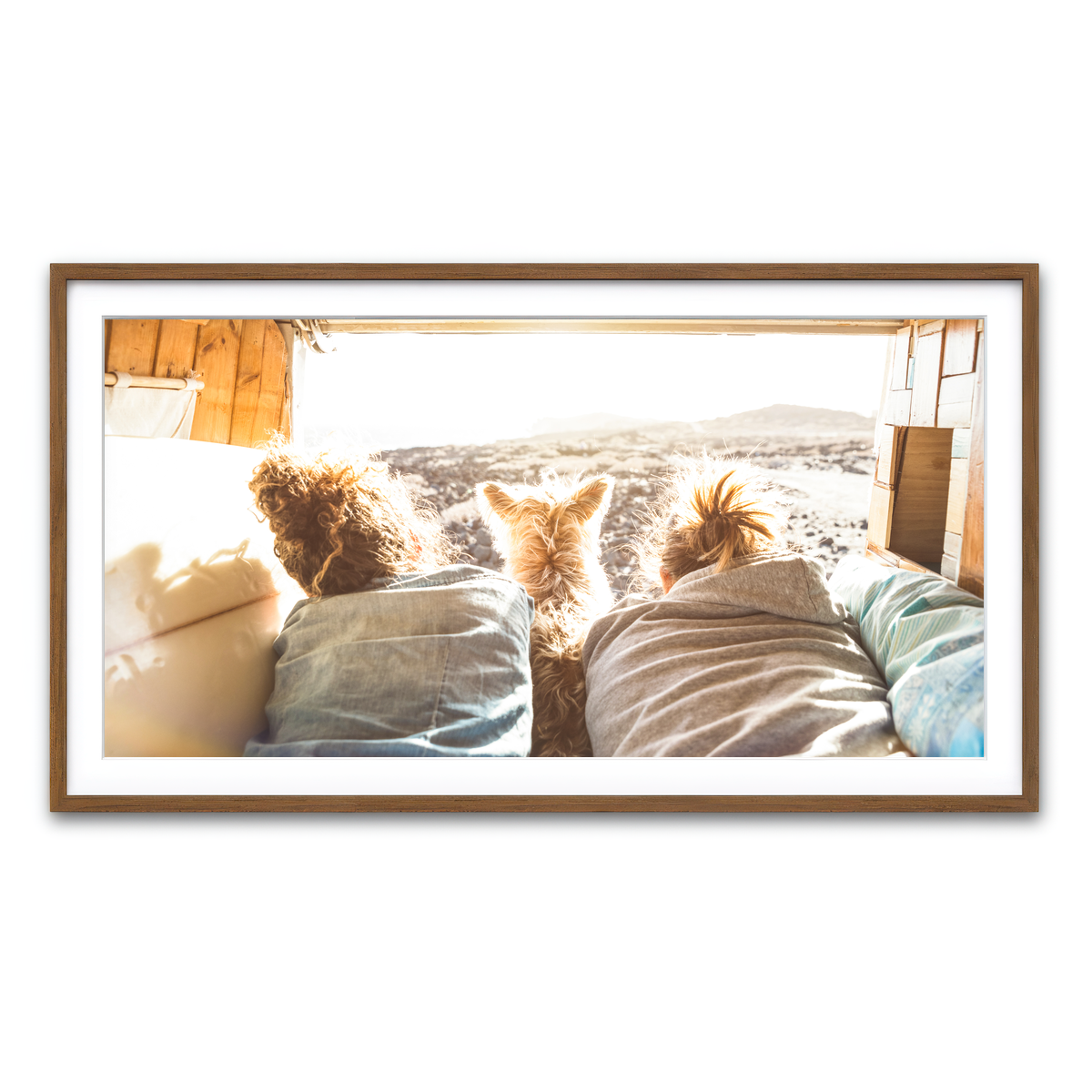 Framed Print 2x1 Walnut