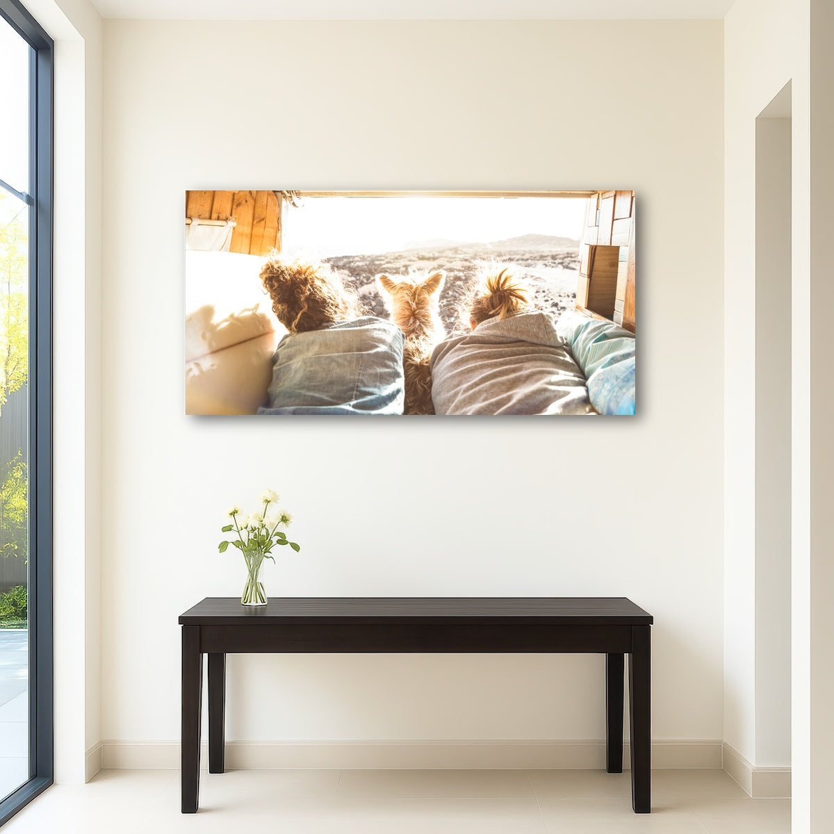 AUTO-MOCKUP ROOM | Hipster couple with cute dog