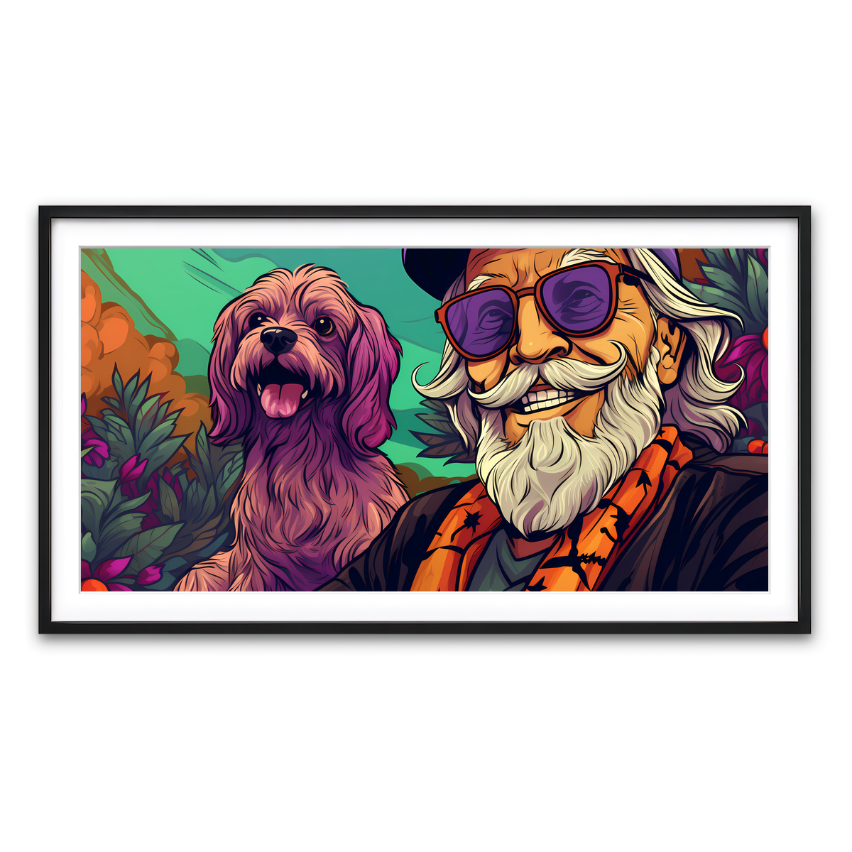 Framed Print 2x1 Black