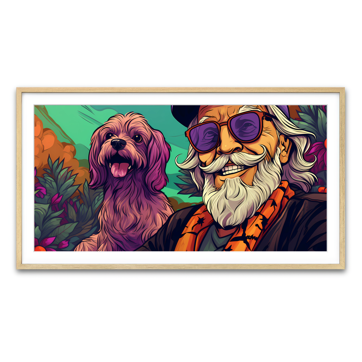 Framed Print 2x1 Natural