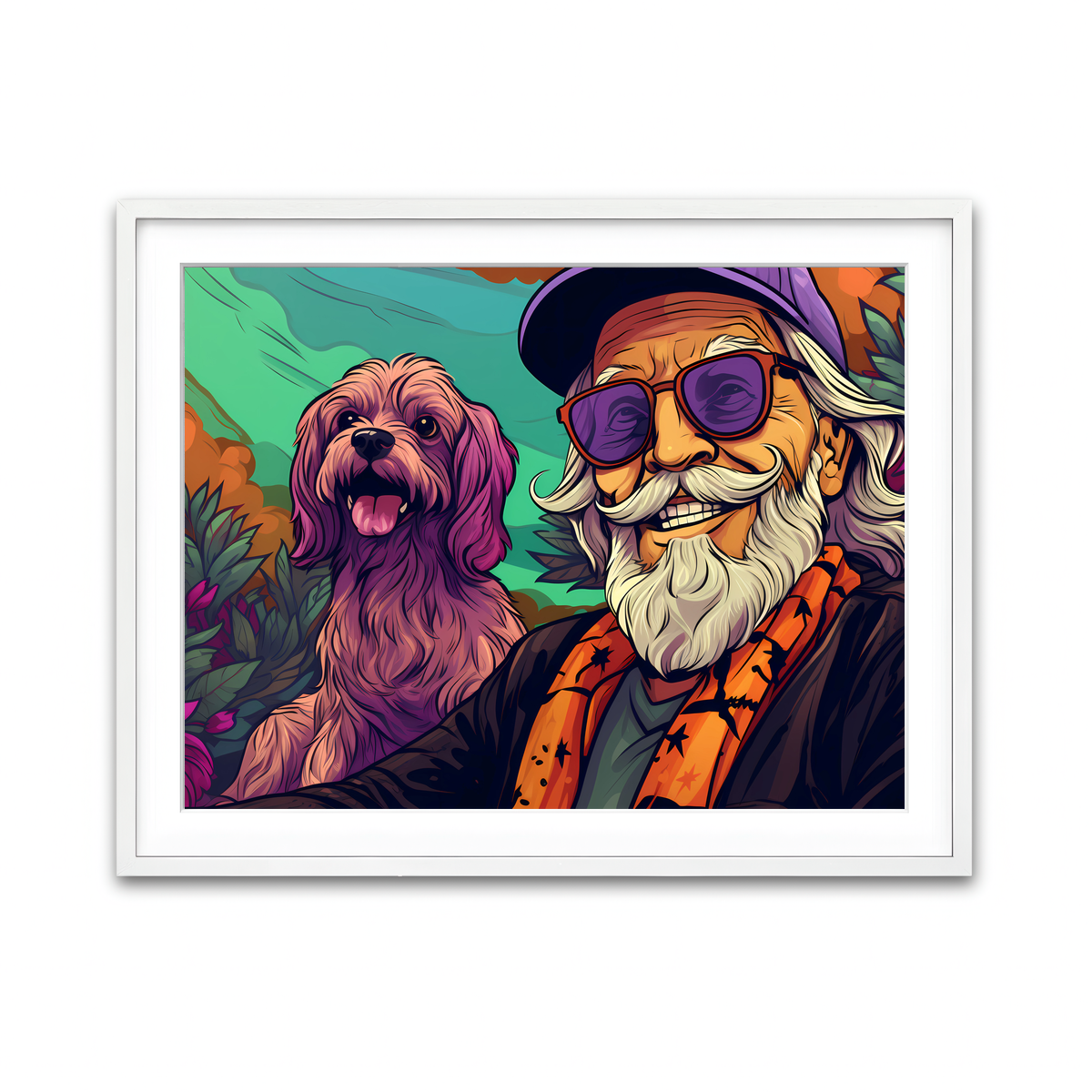 Framed Print 4x3 White