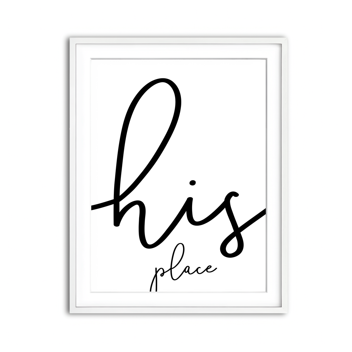 Framed Print 3x4 White