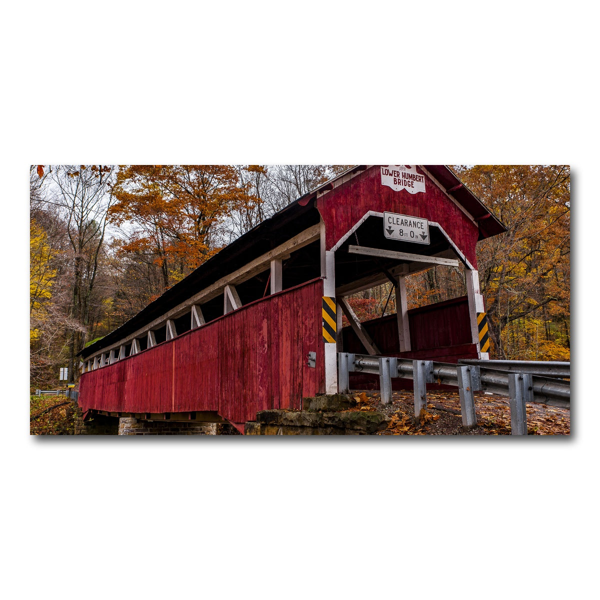AUTO-MOCKUP WHITE | Historic Lower Humbert Covered Bridge | 1 Piece | Gallery Wrap Canvas | group=2x1