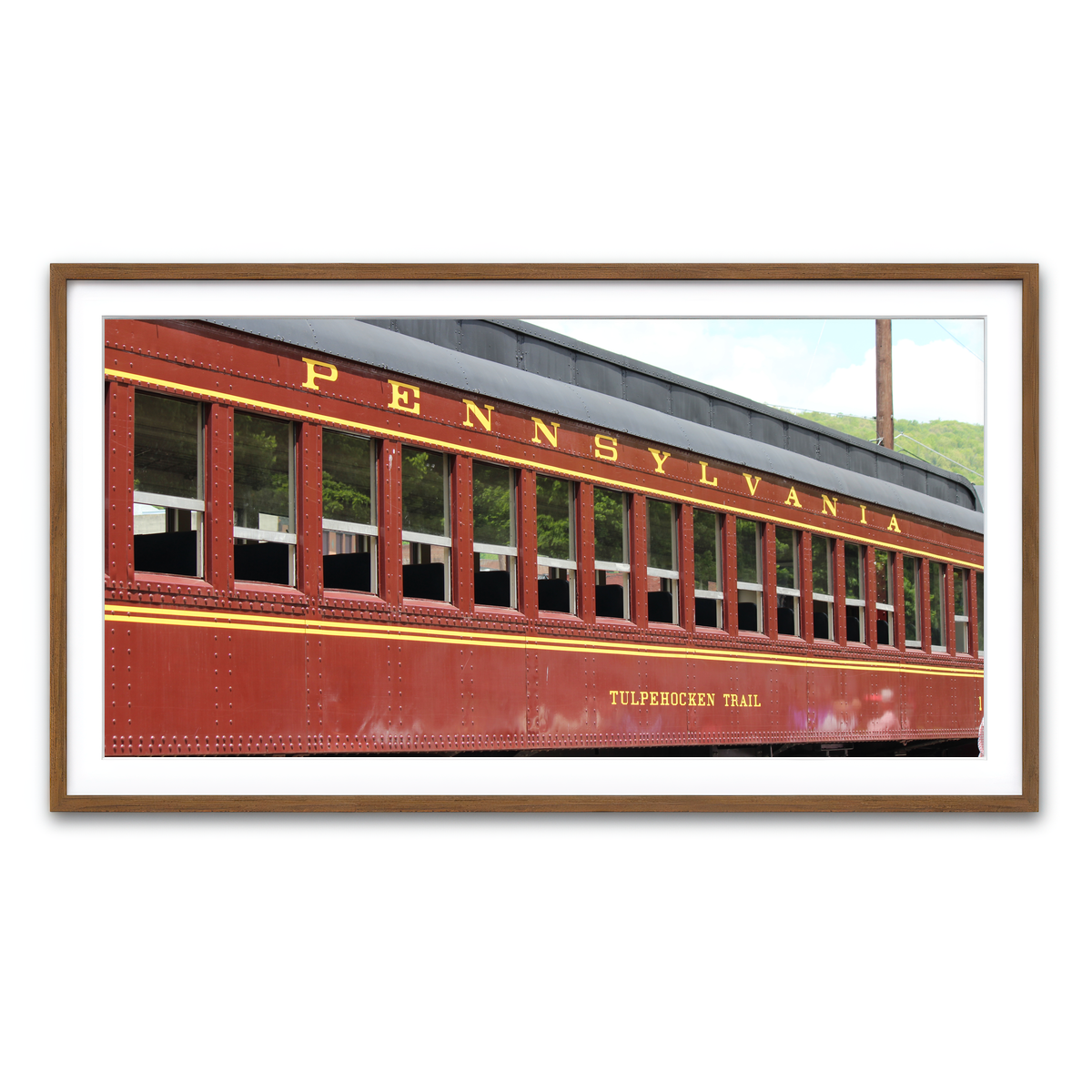 Framed Print 2x1 Walnut