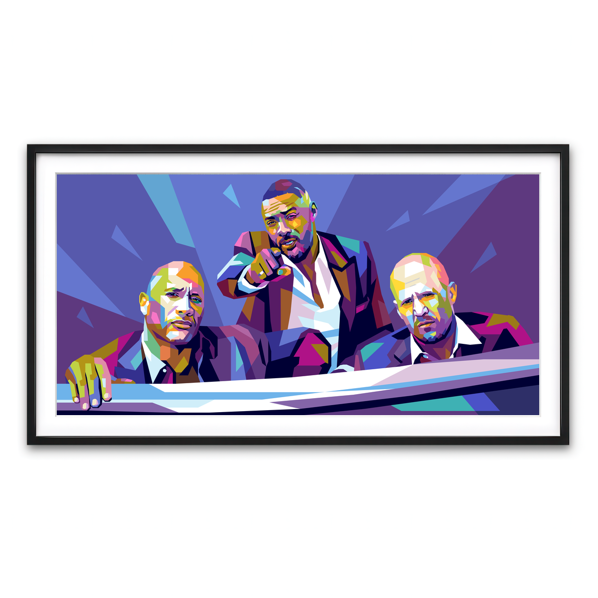 Framed Print 2x1 Black