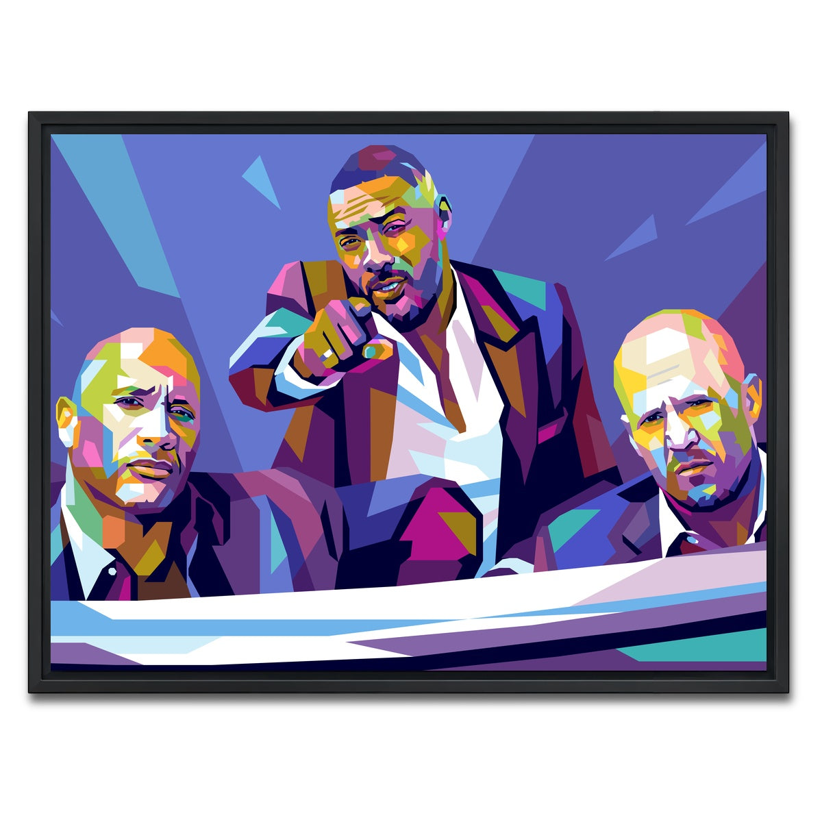 AUTO-MOCKUP WHITE | Hobbs & Shaw | 1 Piece | Black Framed Canvas | group=4x3