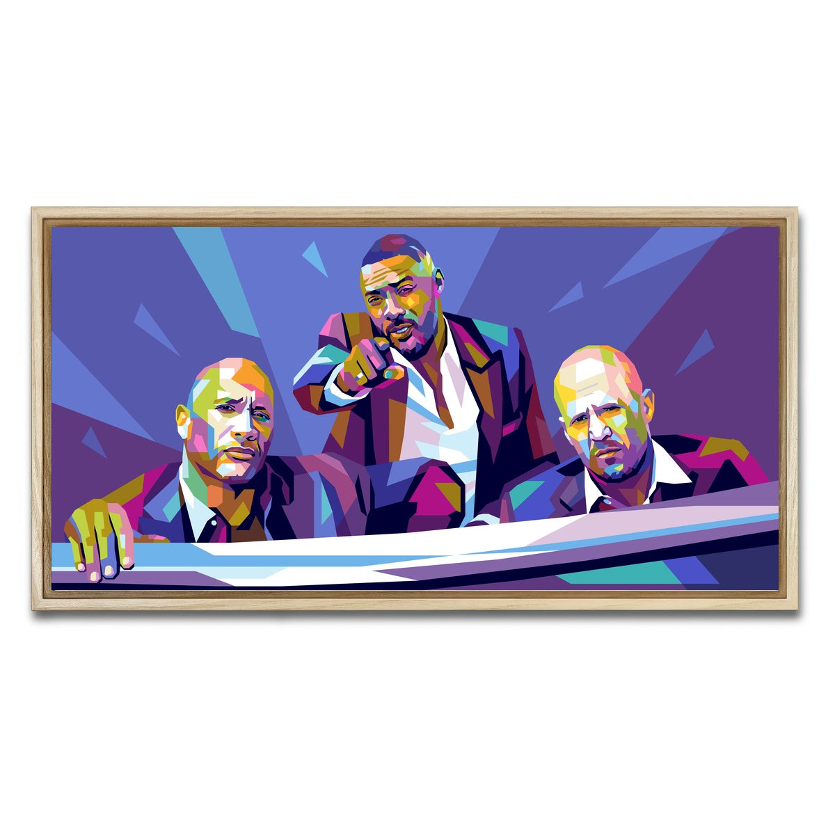 AUTO-MOCKUP WHITE | Hobbs & Shaw | 1 Piece | Natural Framed Canvas | group=2x1