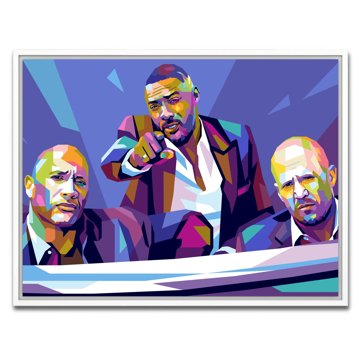 AUTO-MOCKUP WHITE | Hobbs & Shaw | 1 Piece | White Framed Canvas | group=4x3