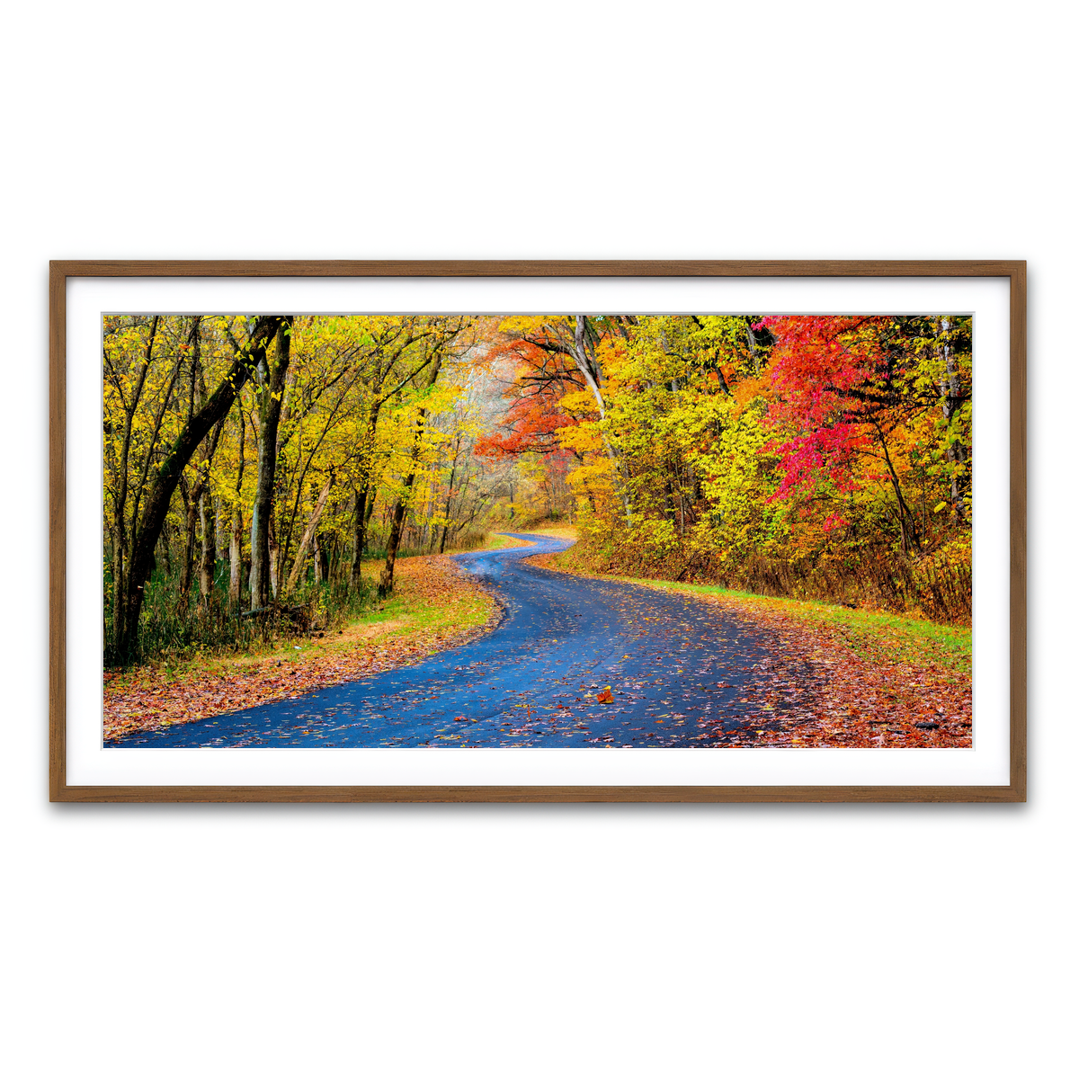 Framed Print 2x1 Walnut