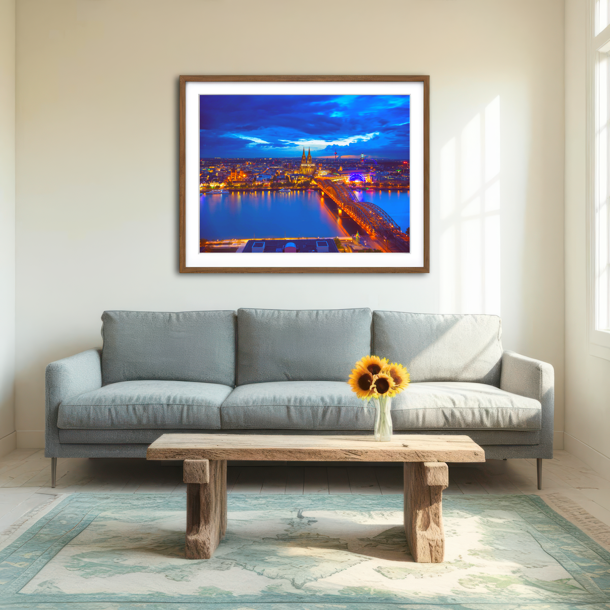 AUTO-MOCKUP ROOM | Hohenzollern Bridge Germany Wall Art