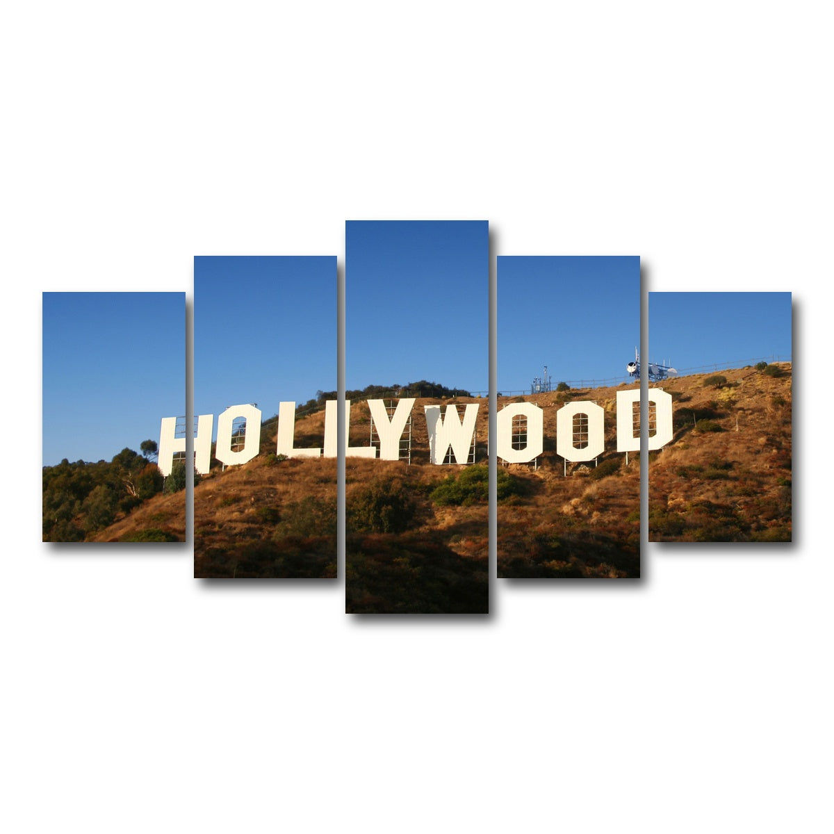 AUTO-MOCKUP WHITE | Hollywood Sign | 5 Piece | Gallery Wrap Canvas | group=5_normal