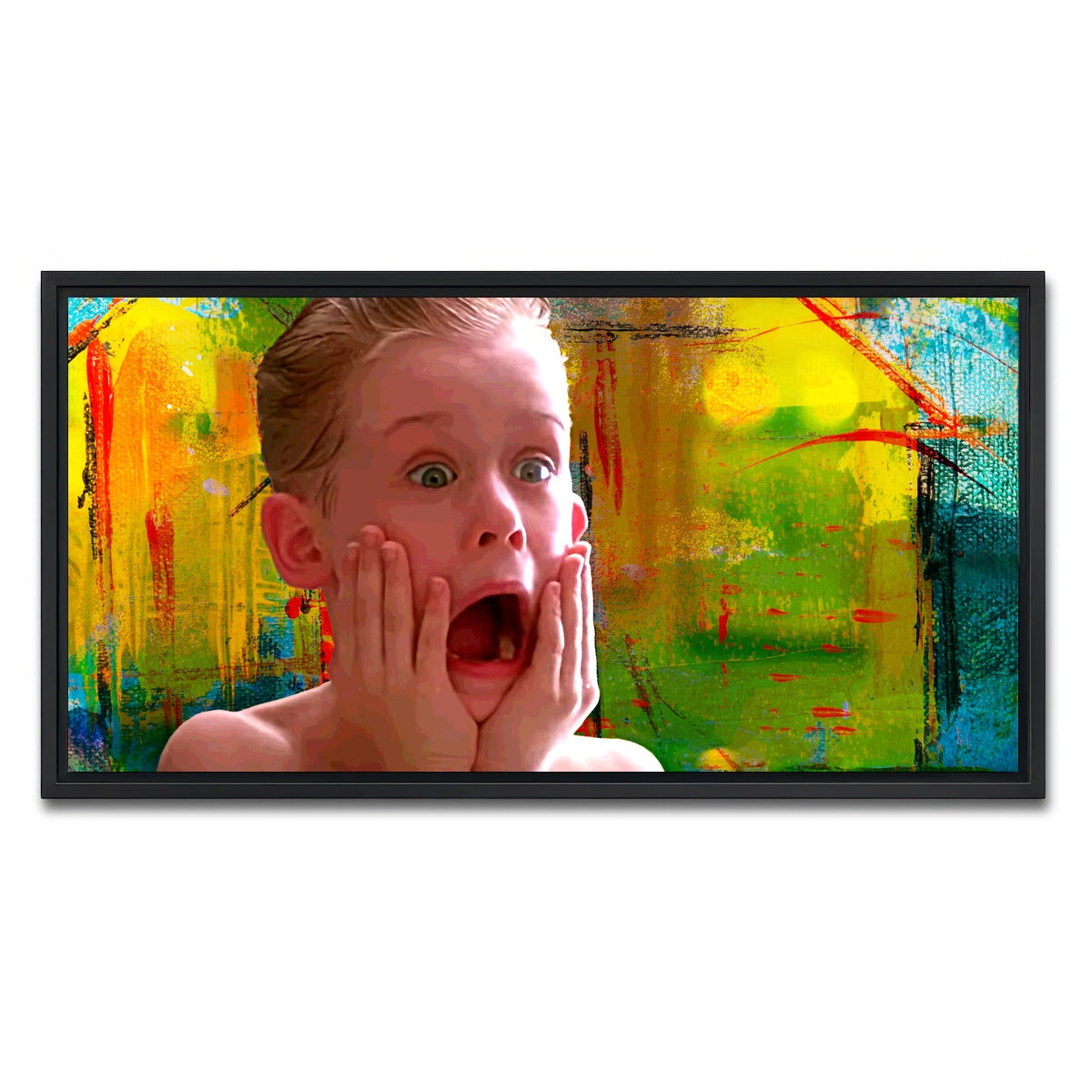 AUTO-MOCKUP WHITE | Home Alone Aftershave | 1 Piece | Black Framed Canvas | group=2x1