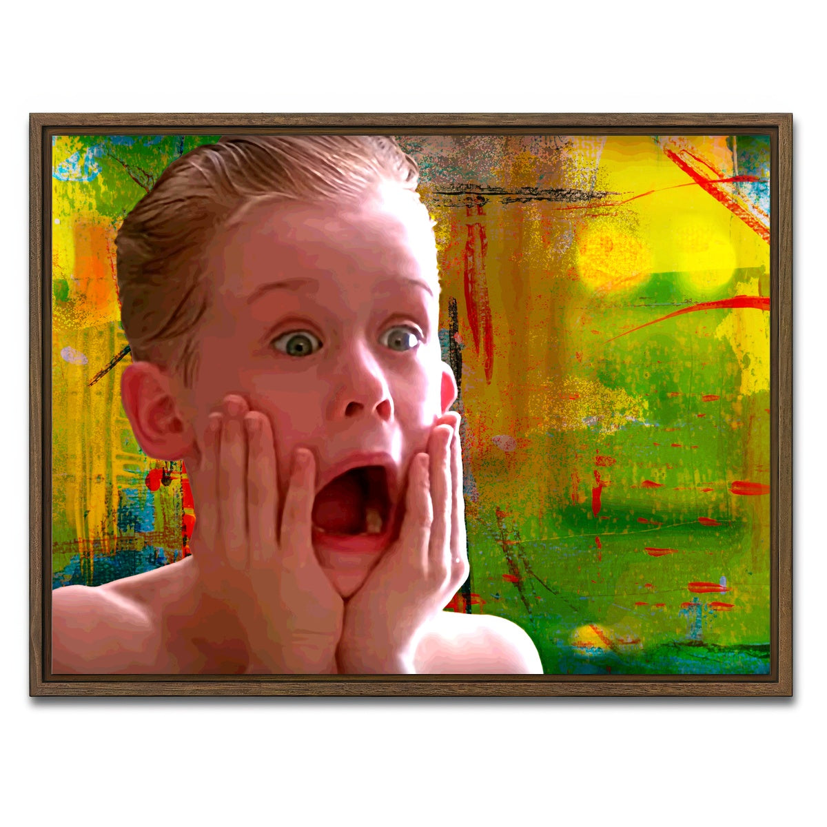 AUTO-MOCKUP WHITE | Home Alone Aftershave | 1 Piece | Walnut Framed Canvas | group=4x3