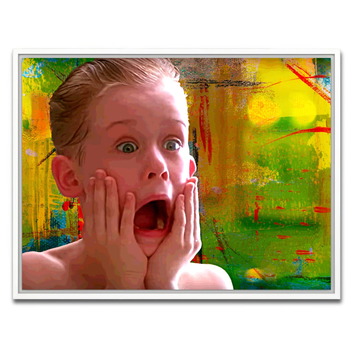 AUTO-MOCKUP WHITE | Home Alone Aftershave | 1 Piece | White Framed Canvas | group=4x3