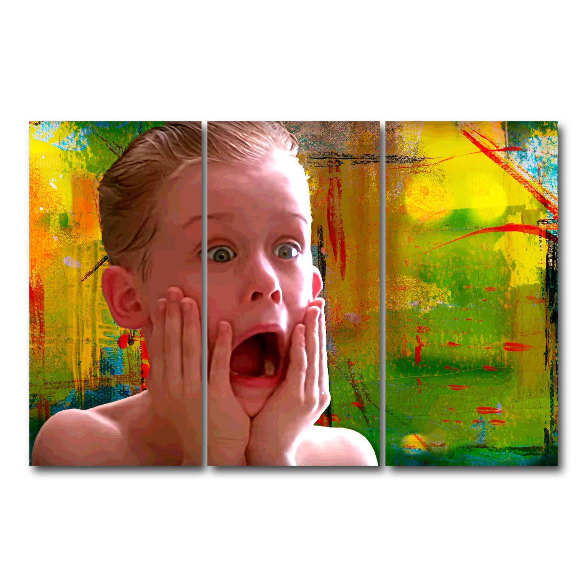AUTO-MOCKUP WHITE | Home Alone Aftershave | 3 Piece | Gallery Wrap Canvas | group=12x24