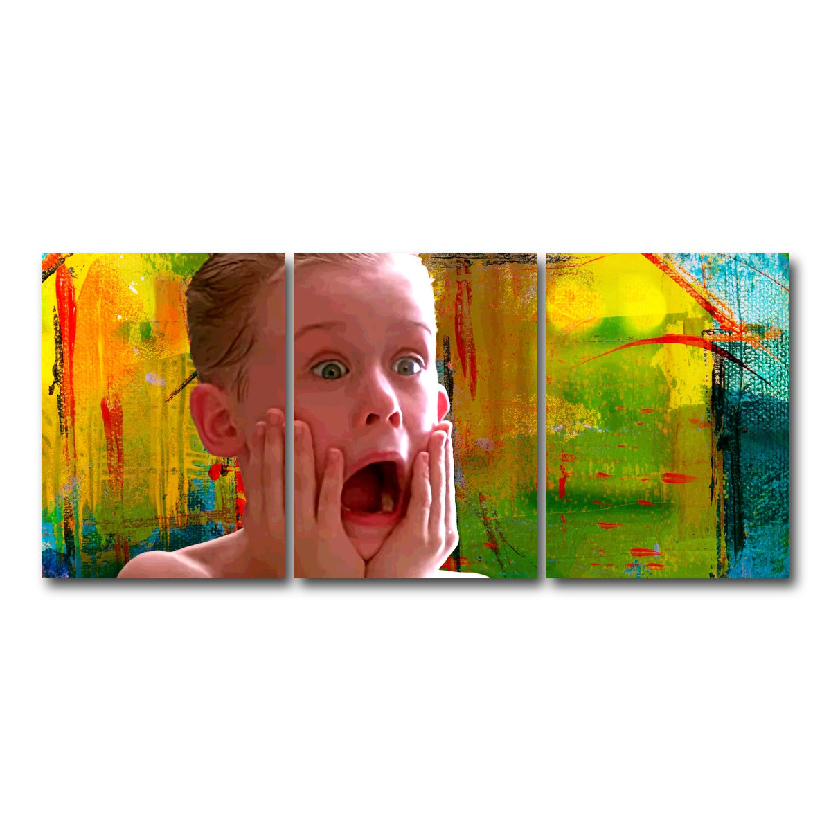 AUTO-MOCKUP WHITE | Home Alone Aftershave | 3 Piece | Gallery Wrap Canvas | group=18x24