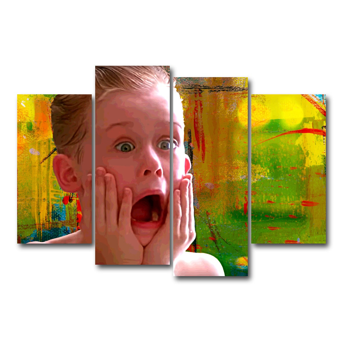 AUTO-MOCKUP WHITE | Home Alone Aftershave | 4 Piece | Gallery Wrap Canvas | group=4_short