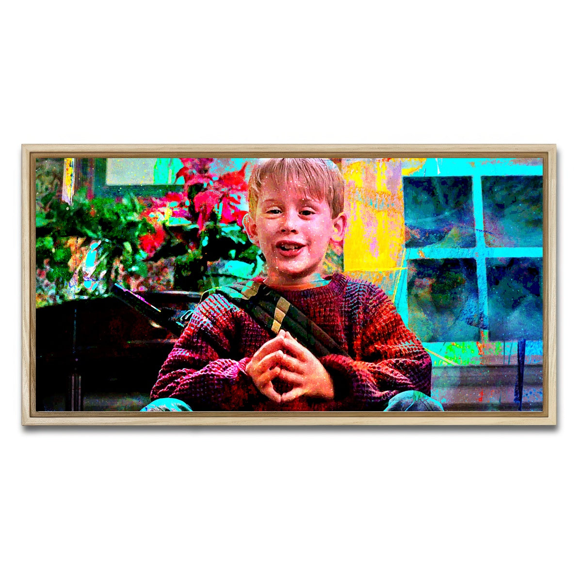 AUTO-MOCKUP WHITE | Home Alone | 1 Piece | Natural Framed Canvas | group=2x1