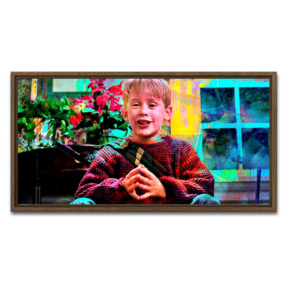 AUTO-MOCKUP WHITE | Home Alone | 1 Piece | Walnut Framed Canvas | group=2x1