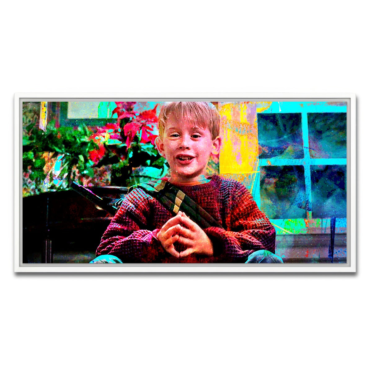 AUTO-MOCKUP WHITE | Home Alone | 1 Piece | White Framed Canvas | group=2x1