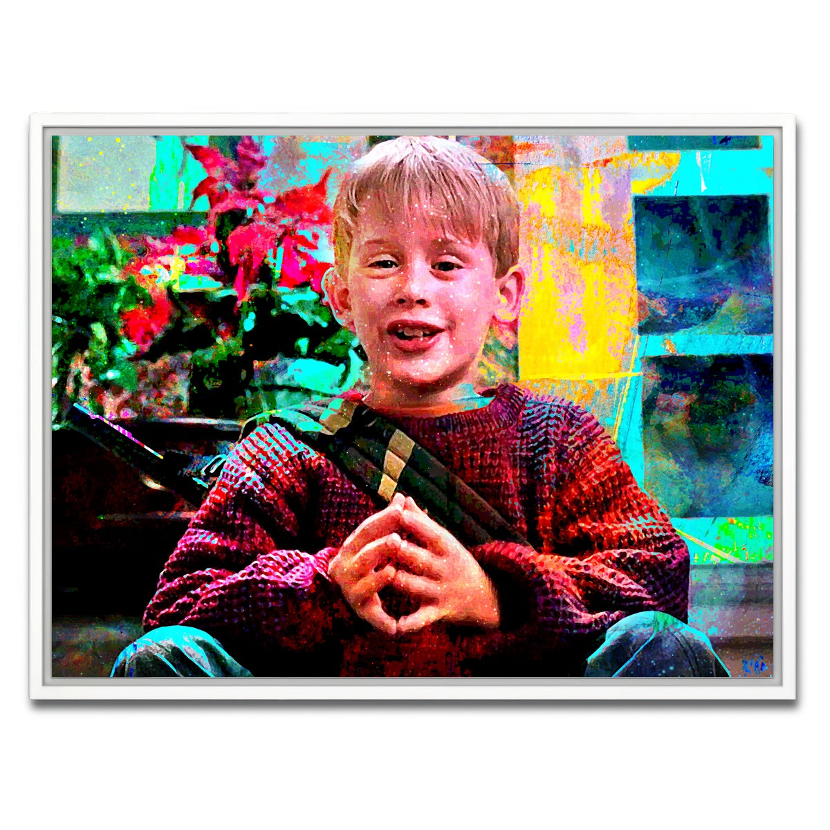 AUTO-MOCKUP WHITE | Home Alone | 1 Piece | White Framed Canvas | group=4x3