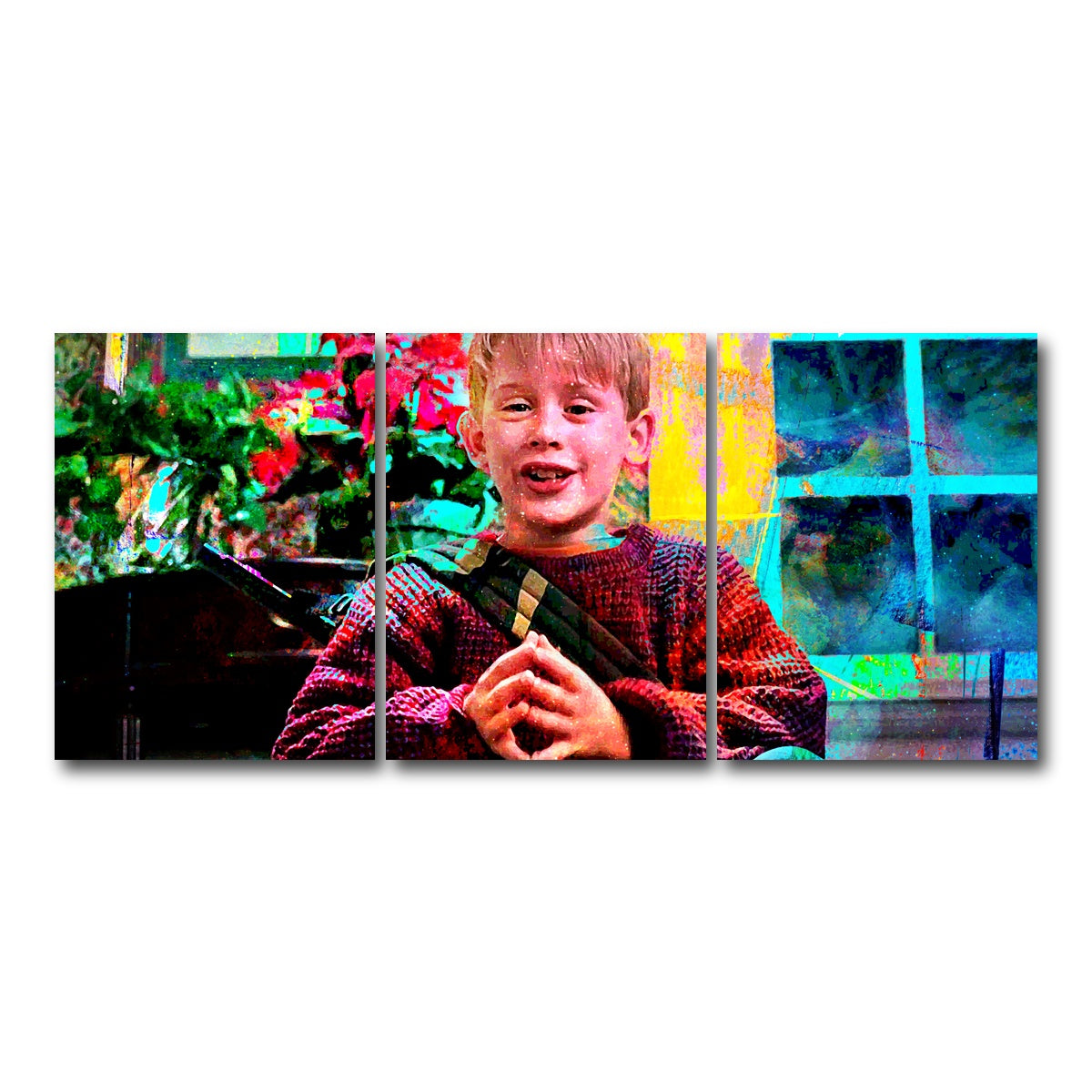 AUTO-MOCKUP WHITE | Home Alone | 3 Piece | Gallery Wrap Canvas | group=18x24