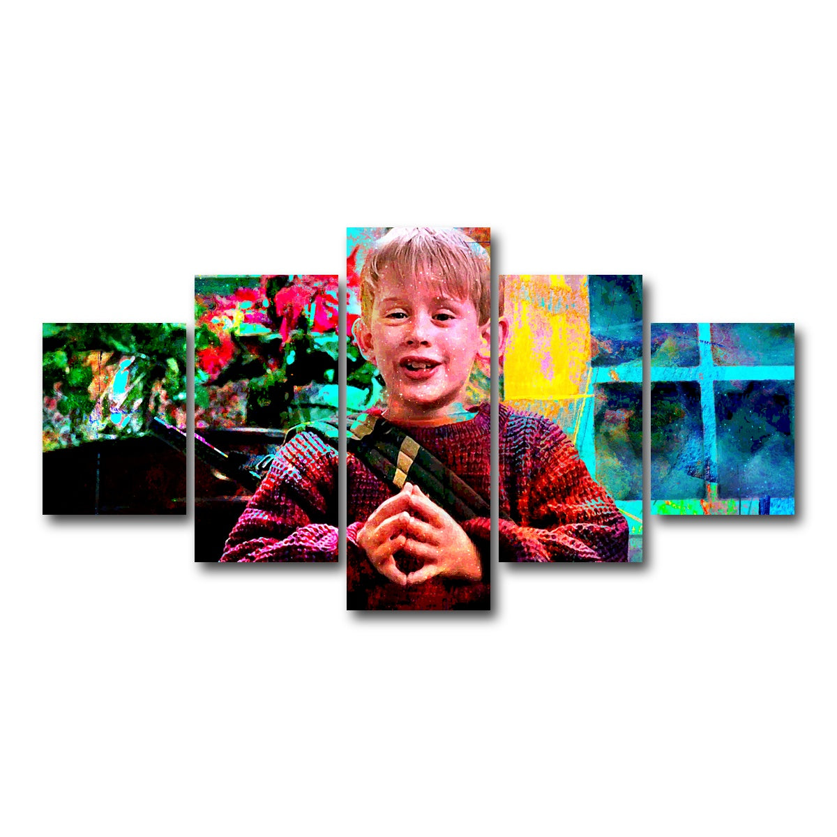 AUTO-MOCKUP WHITE | Home Alone | 5 Piece | Gallery Wrap Canvas | group=5_short