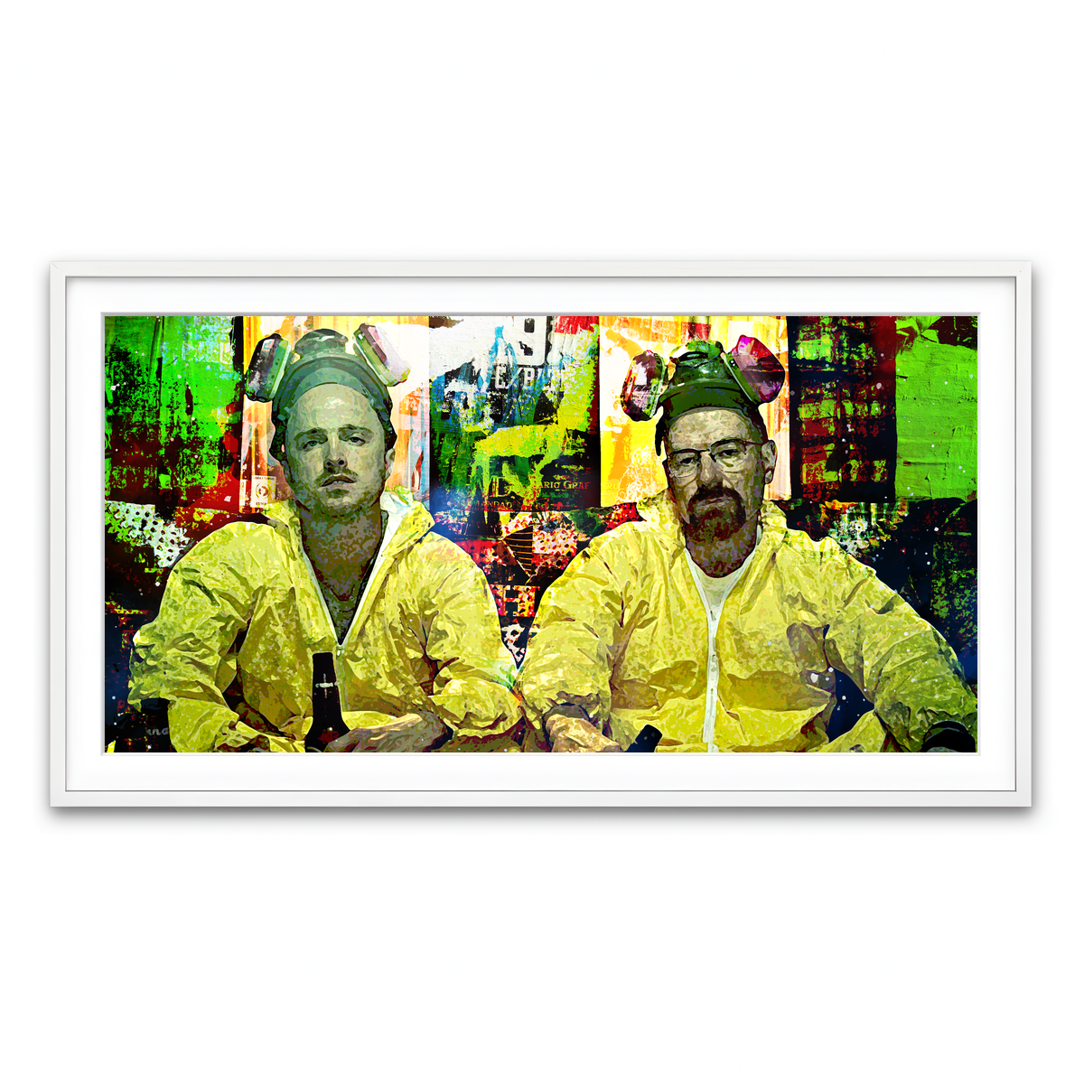 Framed Print 2x1 White