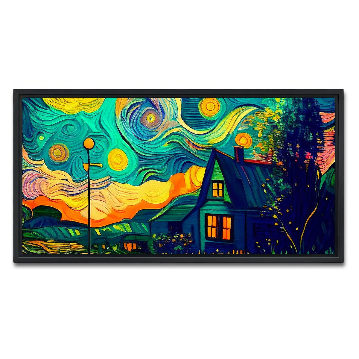 AUTO-MOCKUP WHITE | Home Sweet Home | 1 Piece | Black Framed Canvas | group=2x1