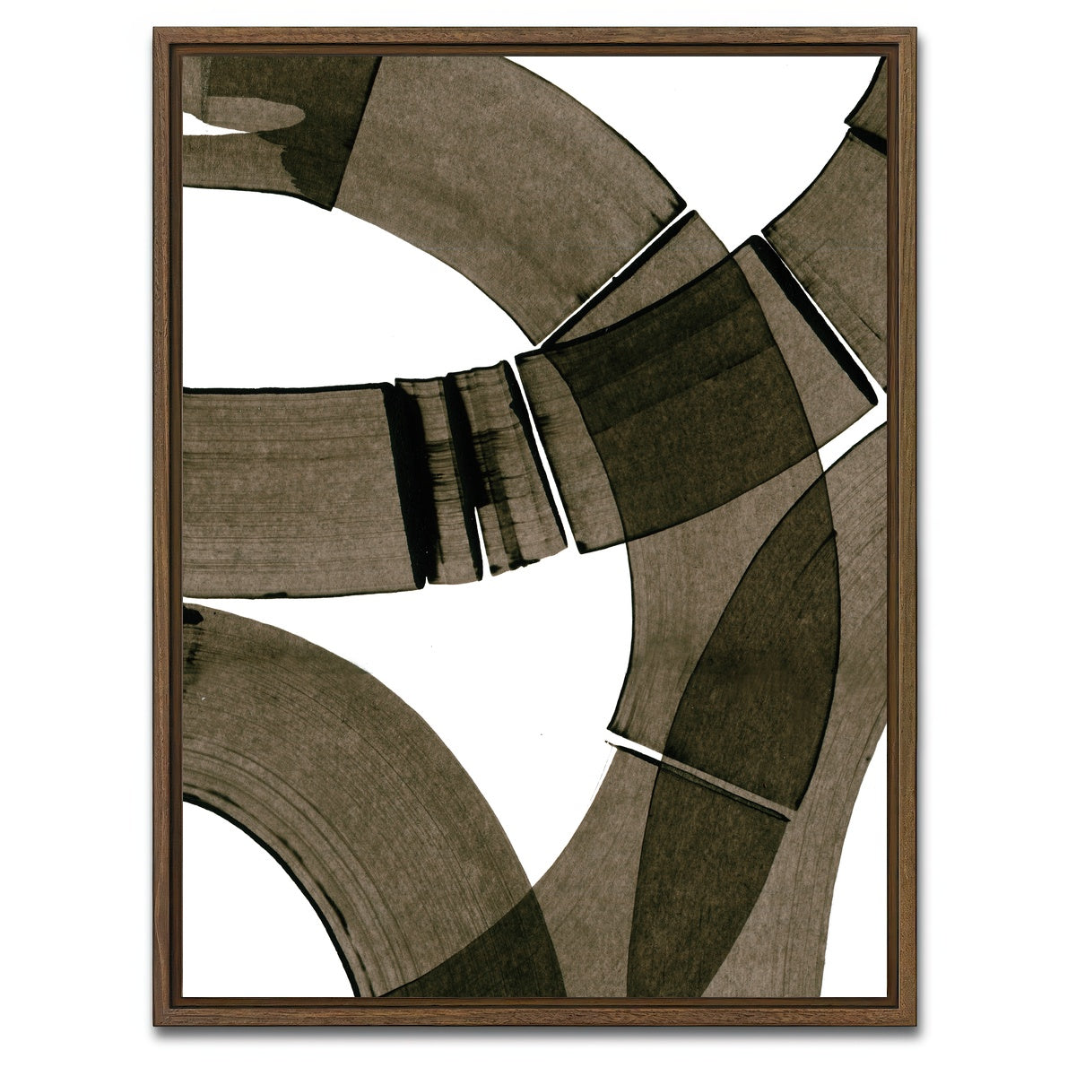 AUTO-MOCKUP WHITE | Hoops | 1 Piece | Walnut Framed Canvas | group=3x4