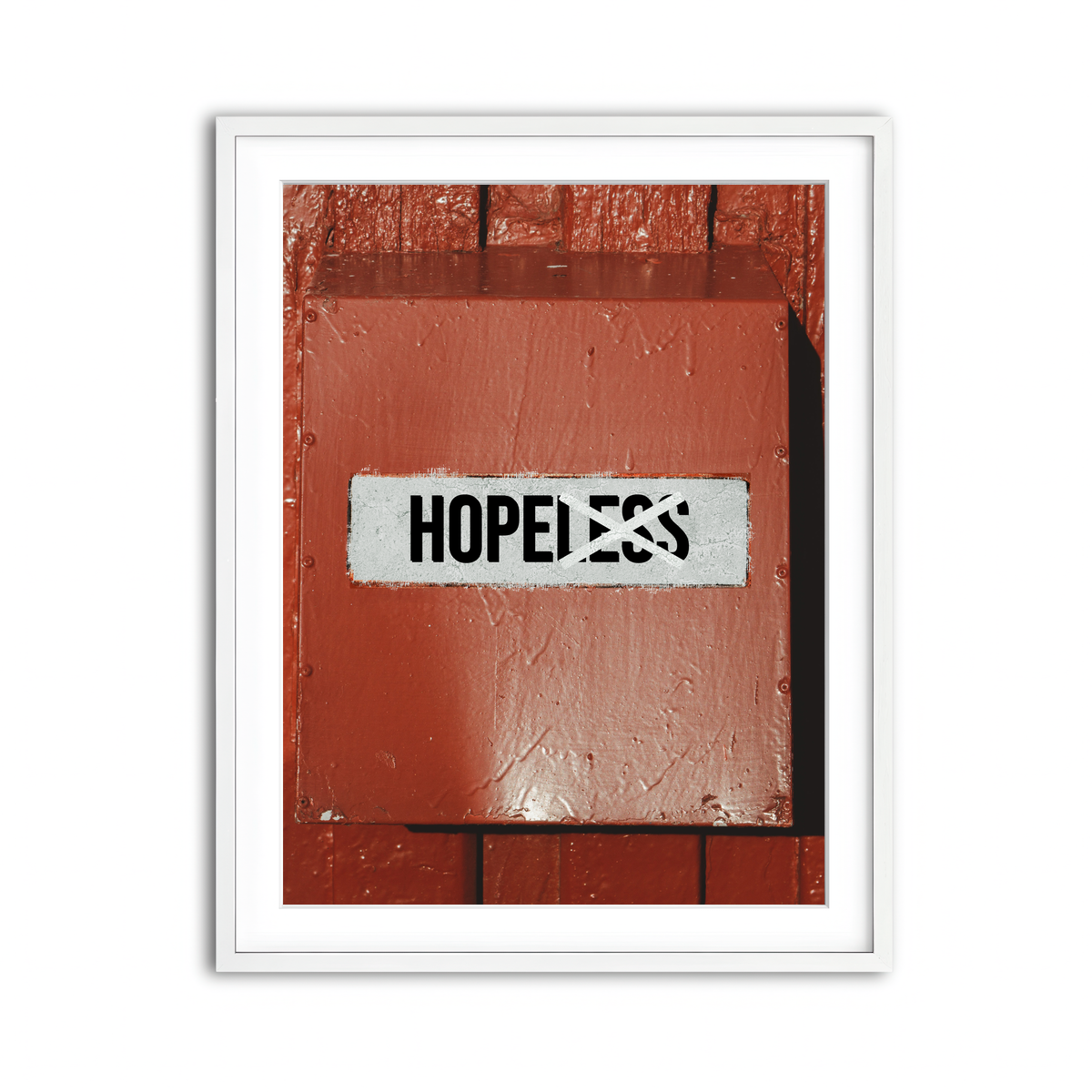 Framed Print 3x4 White