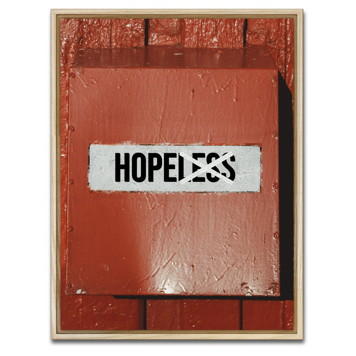 AUTO-MOCKUP WHITE | Hope design | 1 Piece | Natural Framed Canvas | group=3x4