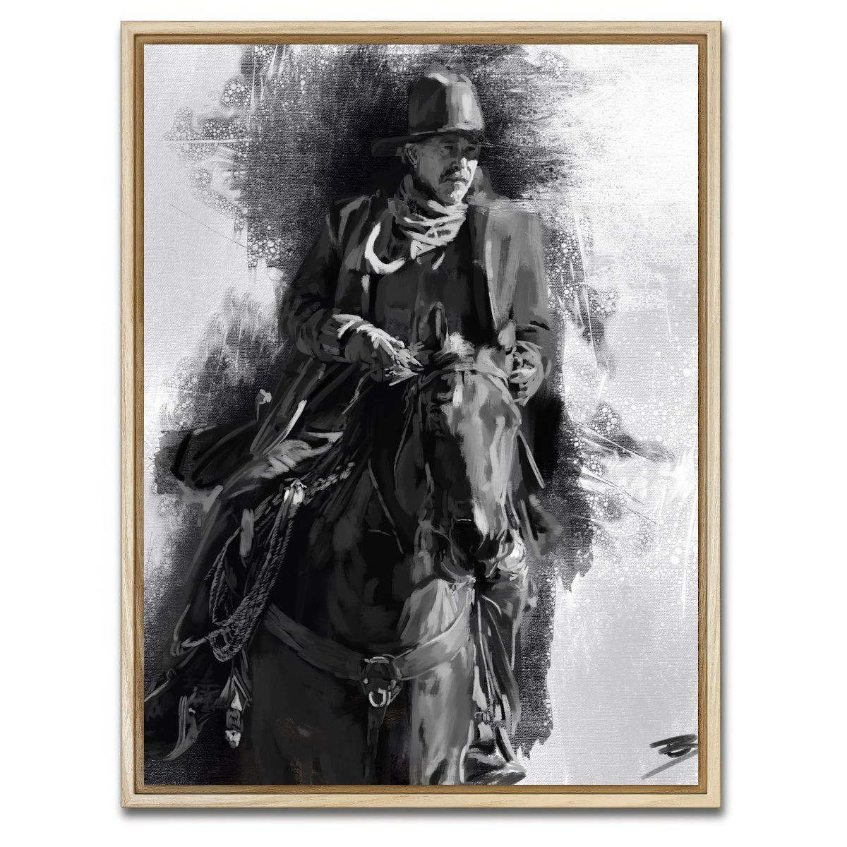 AUTO-MOCKUP WHITE | Horizon - Hayes | 1 Piece | Natural Framed Canvas | group=3x4