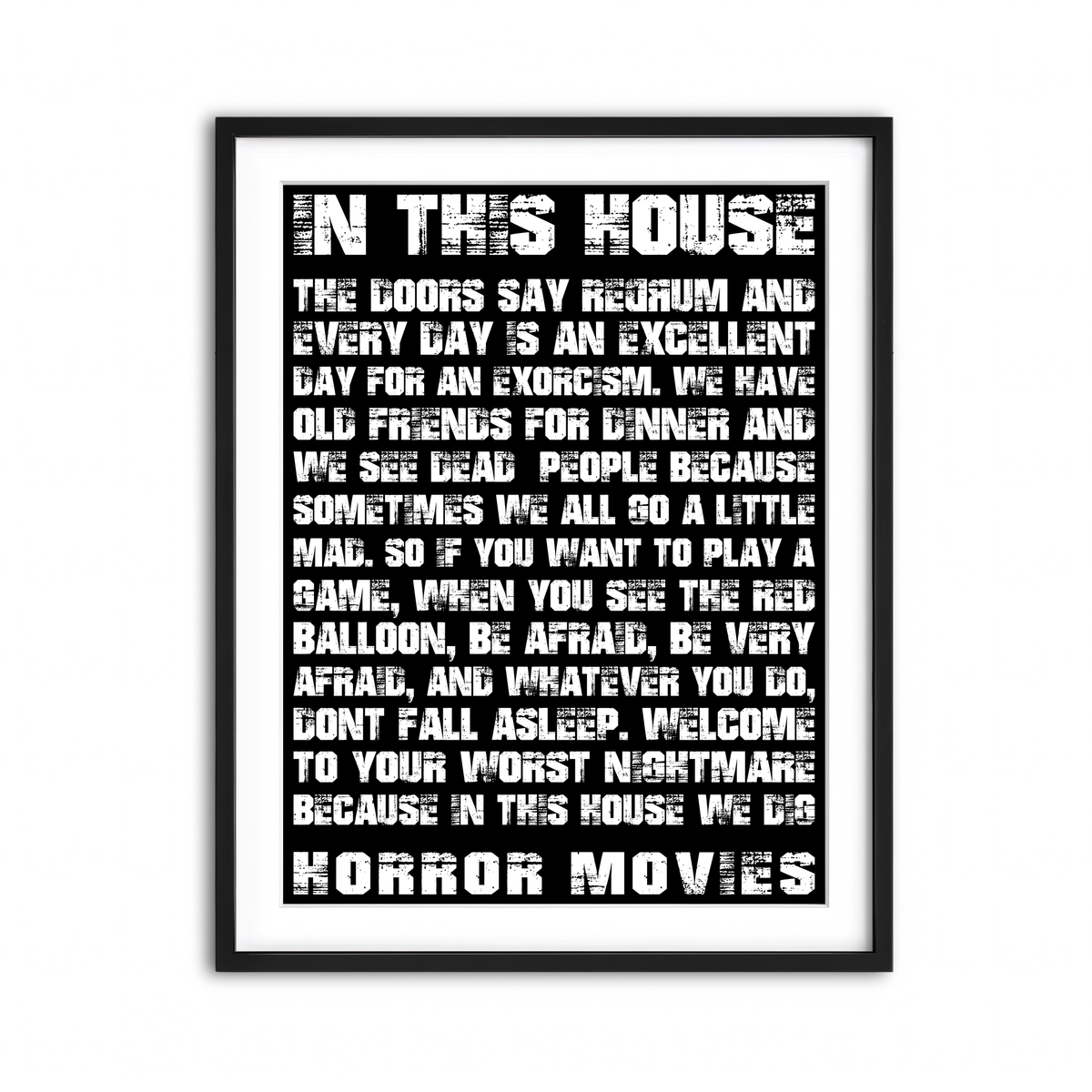Framed Print 3x4 Black
