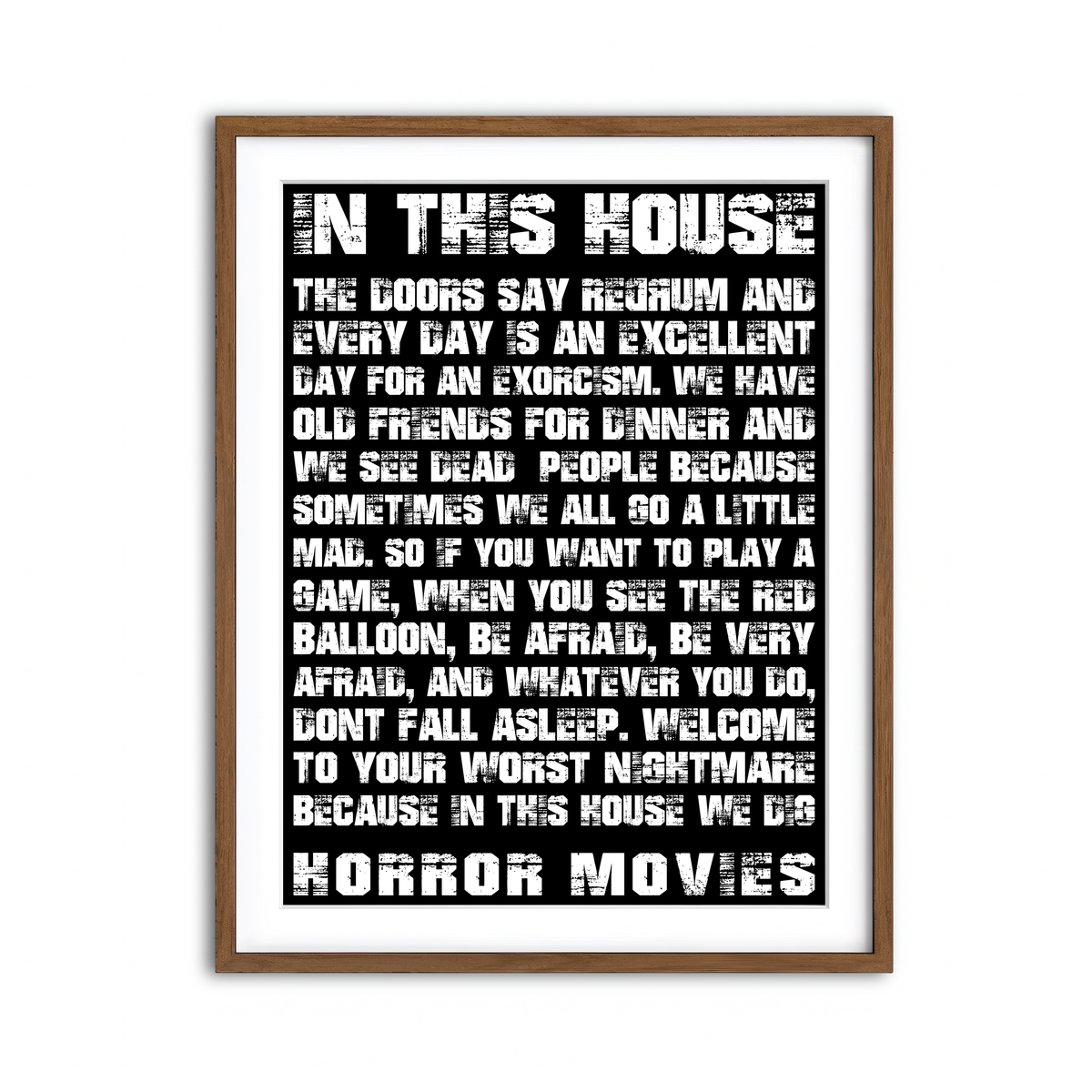 Framed Print 3x4 Walnut