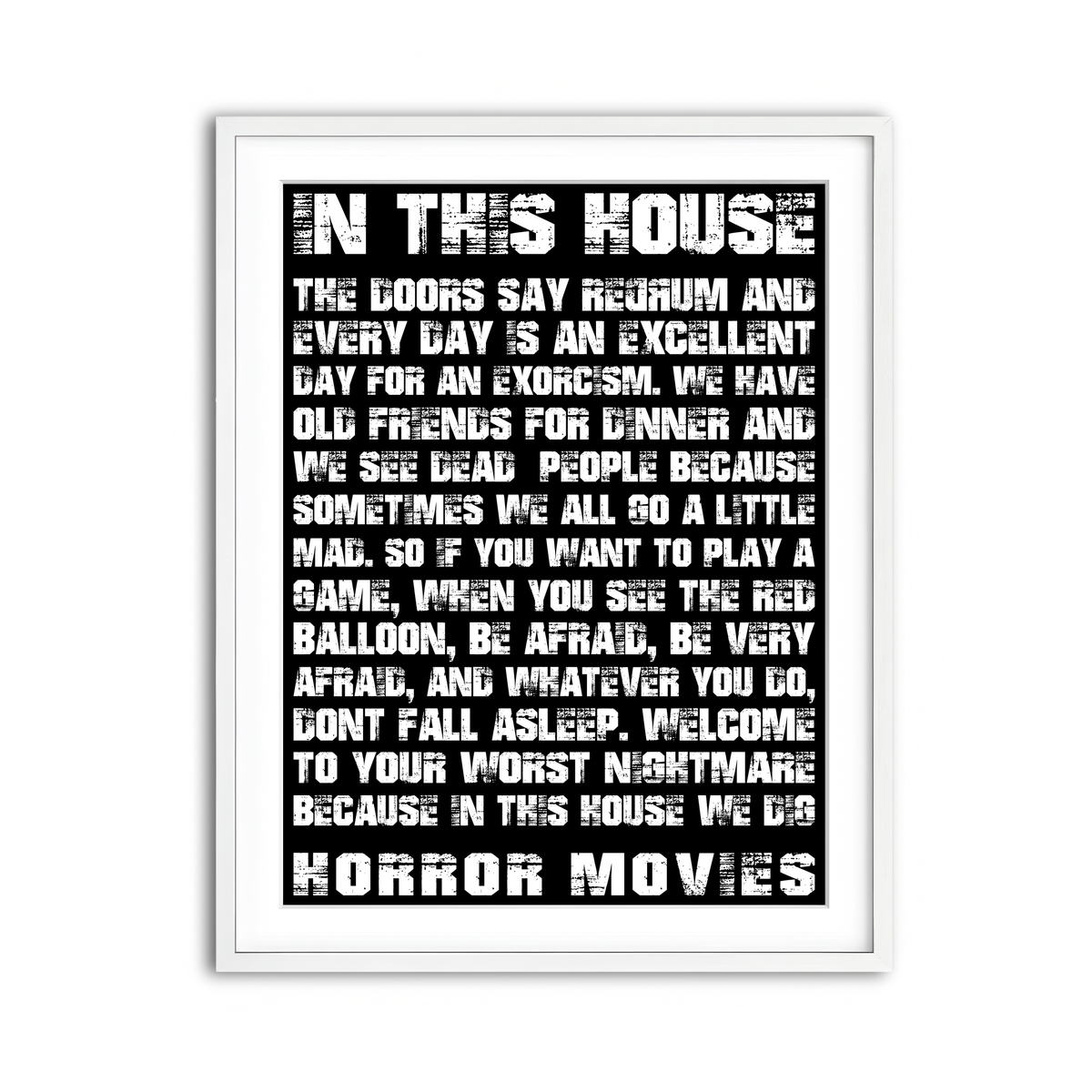 Framed Print 3x4 White