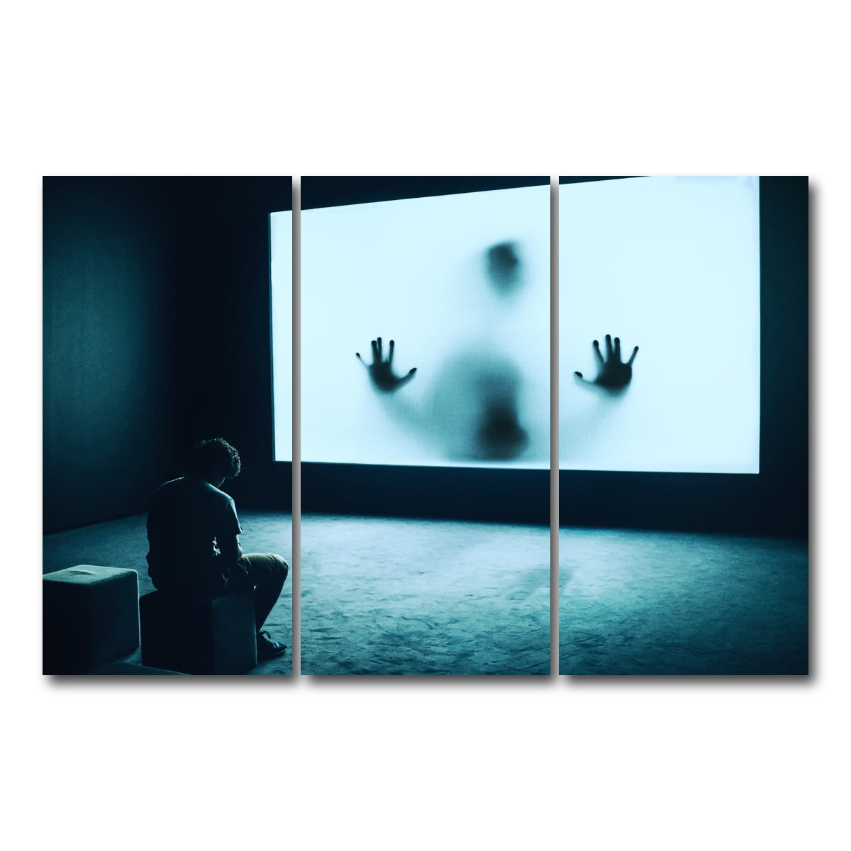 AUTO-MOCKUP WHITE | Horror | 3 Piece | Gallery Wrap Canvas | group=12x24