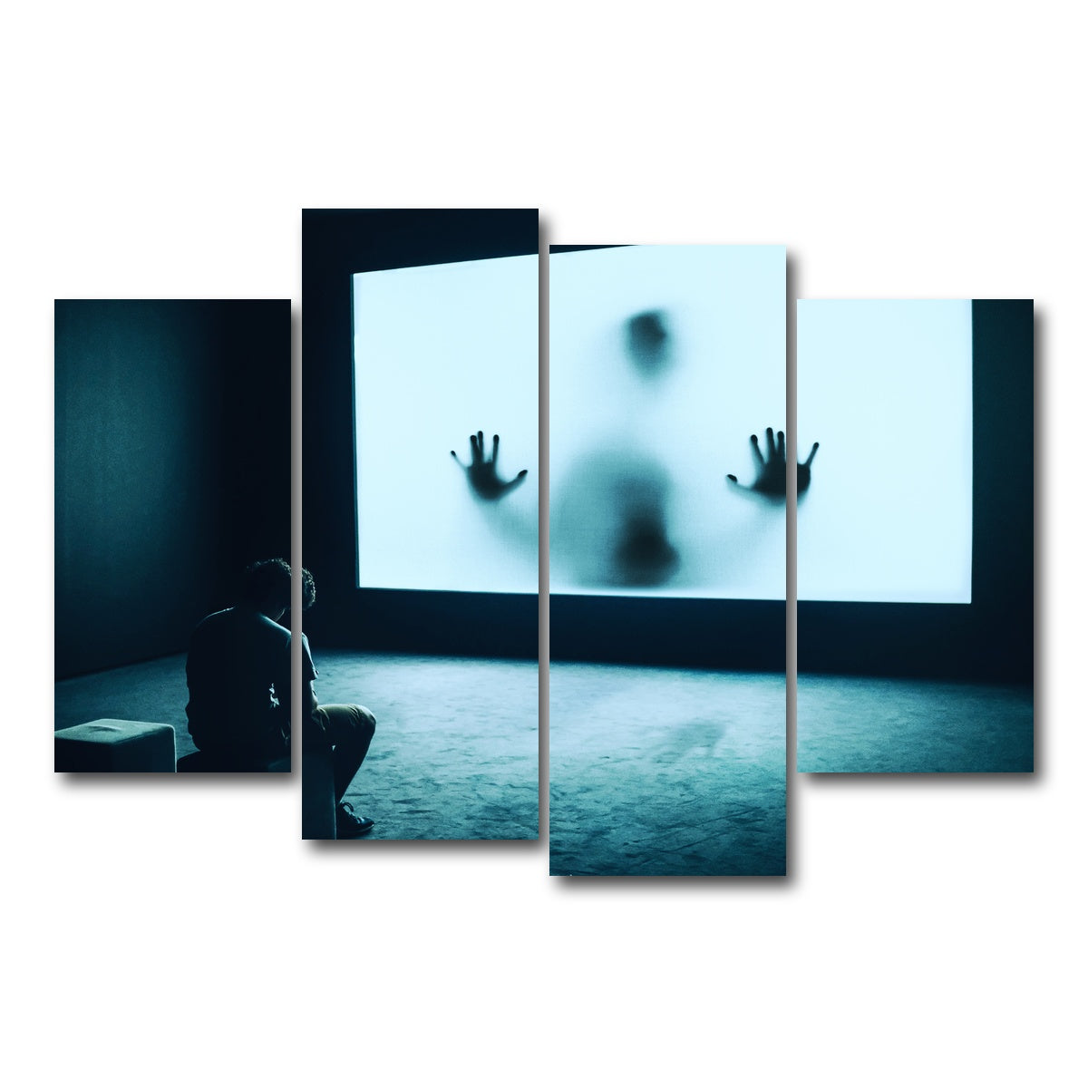 AUTO-MOCKUP WHITE | Horror | 4 Piece | Gallery Wrap Canvas | group=4_short