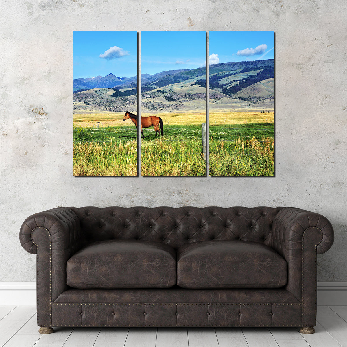 Horse Grazes in Paradise Valley Wall Art