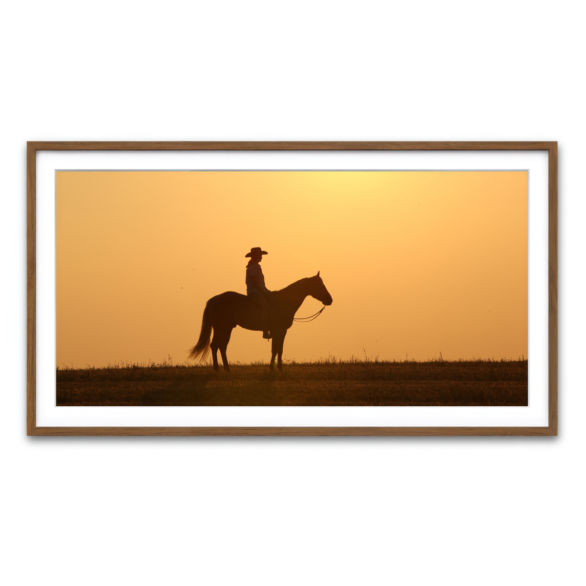 Framed Print 2x1 Walnut