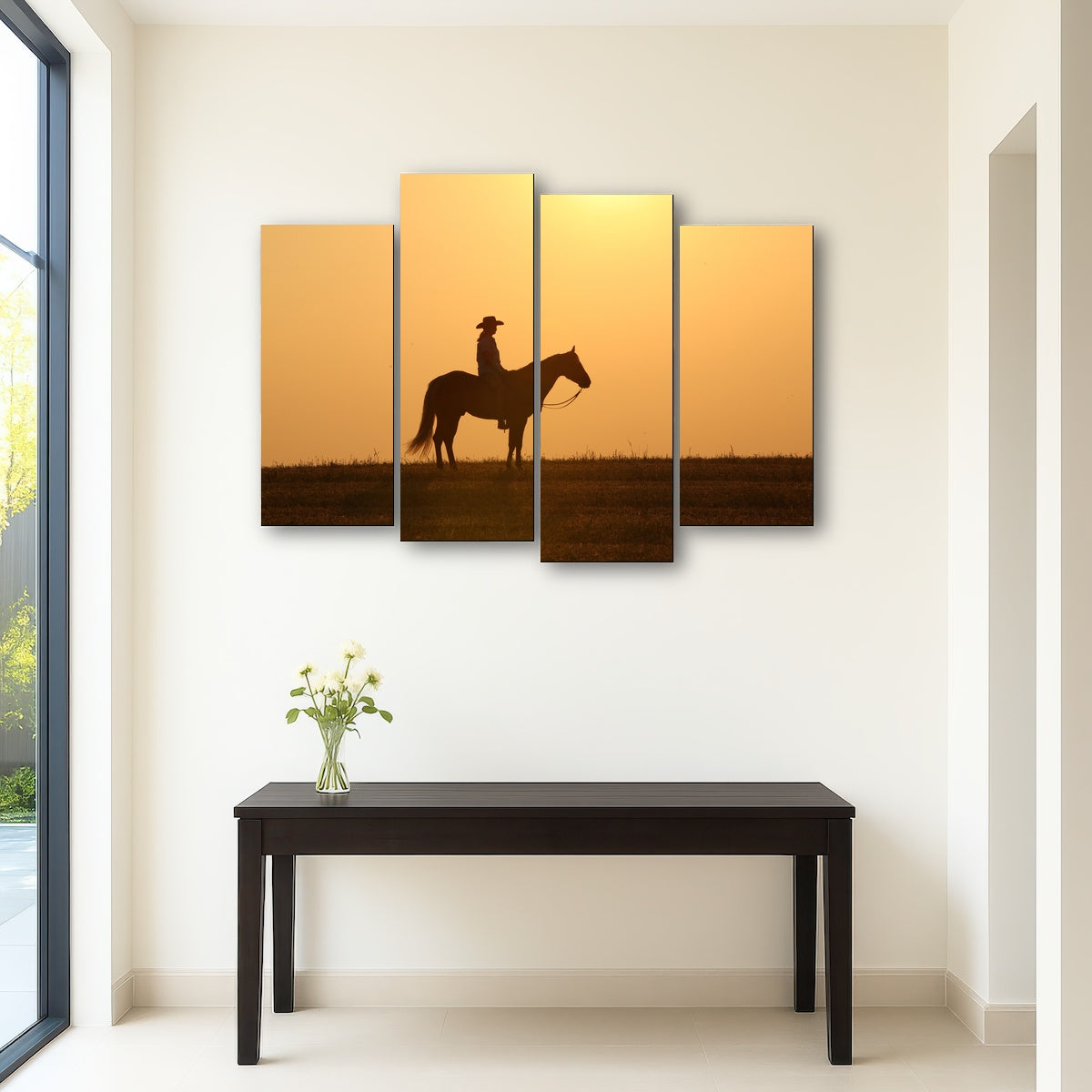 AUTO-MOCKUP ROOM | Horse & Cowboy at Sunset