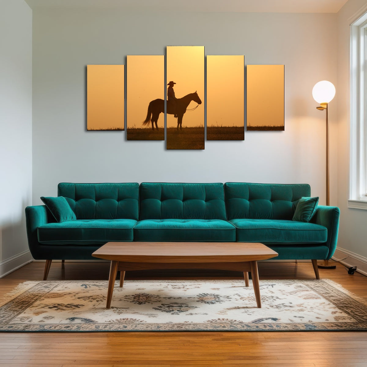 AUTO-MOCKUP ROOM | Horse & Cowboy at Sunset